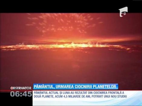 O nouă teorie ştiinţifică:  Pământul s-a format din două planete care s-au ciocnit cu 4,5 miliarde de ani în urmă