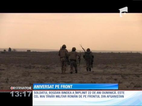 Soldatul Bogdan Bindea, cel mai tânăr militar român de pe frontul din Afganistan