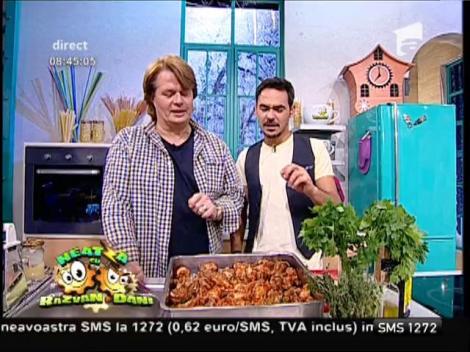 "Aripioare jucăuşe", un preparat cu ceapă, portocală şi lămâie