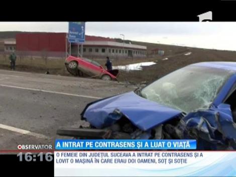 A intrat pe contrasens cu mașina și a luat o viață