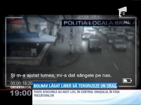 Imagini șocante! Bărbat bolnav psihic, lăsat liber să terorizeze un oraș. A ieșit la vânătoare și a atacat brutal 5 femei!