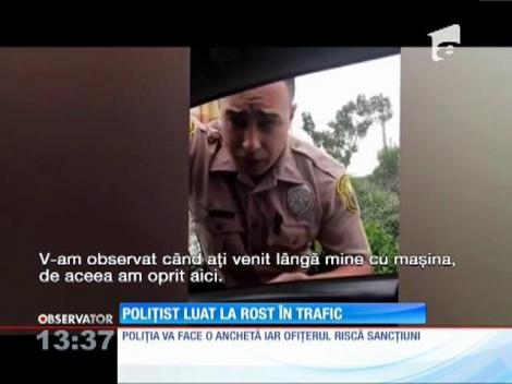 O femeie a oprit în trafic un poliţist din Miami şi i-a reproşat că circulă cu viteză prea mare