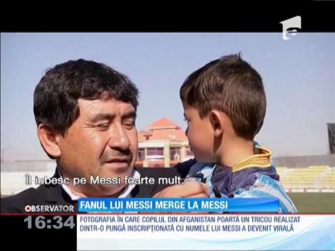 Cel mai tânăr fan din Afganistan al lui Lionel Messi merge la Messi