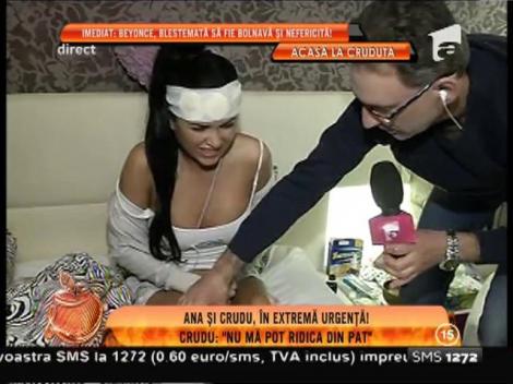 Daniela Crudu a chemat ambulanţa: "Nu mă pot ridica din pat!"