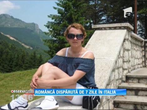 Româncă dispărută de 7 zile în Italia