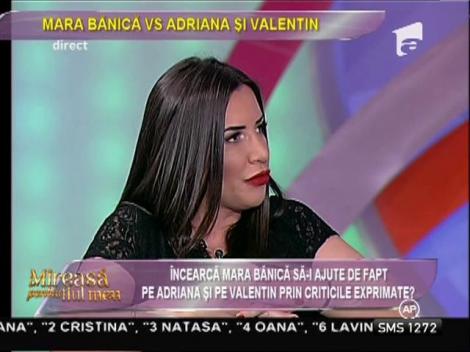 Adriana și Valentin vs. Mara Bănică: ”Sunt campioană la certat și ironizat. Știe toată lumea!”