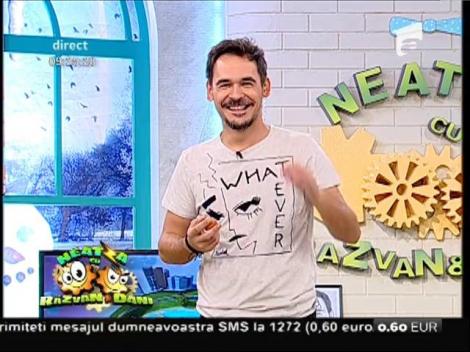Nebunie curatăă! Flavia s-a aplecat, Răzvan "și-a luat-o" în față, iar în platou e dezastru: Bătaie cu ouă crude, în direct, la "Neatza"!