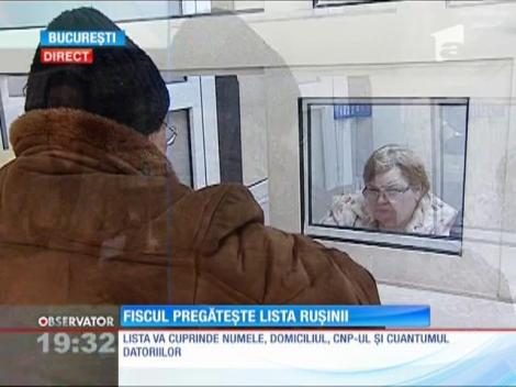 ANAF s-a hotărât să publice pe internet numele celor care nu şi-au plătit datoriile