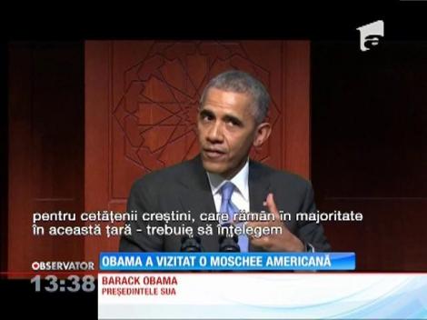 Preşedintele Barack Obama a vizitat o moschee americană