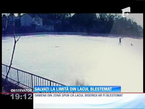 Salvați la limită din lacul blestemat din Câmpina