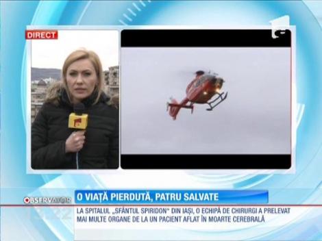 Medicii din Iaşi au prelevat mai multe organe de la un pacient aflat în moarte cerebrală