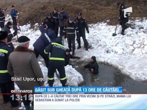 Un copil de trei ani din Vaslui a fost găsit mort, sub un strat de gheaţă