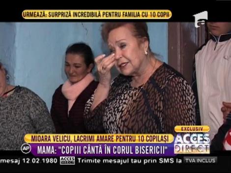 Imagini cutremurătoare. Mioara Velicu, lacrimi amare pentru 10 copilași