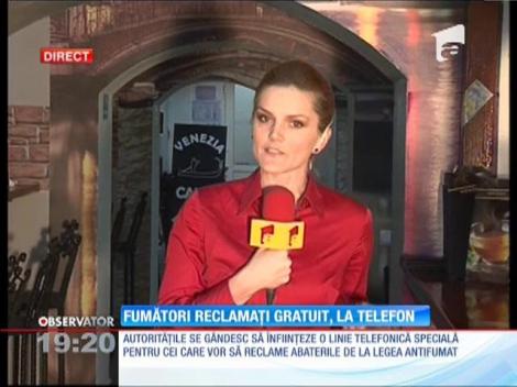 Autoritățile se gândesc să înființeze o linie telefonică pentru cei care vor să reclame abaterile de la legea antifumat