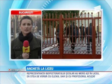 Ancheta în Liceul Tudor Vianu din Capitală