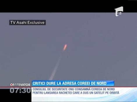 ONU condamnă Coreea de Nord pentru lansarea rachetei care a dus un satelit pe orbită