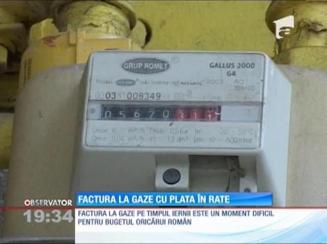 Factura la gaze cu plata în rate