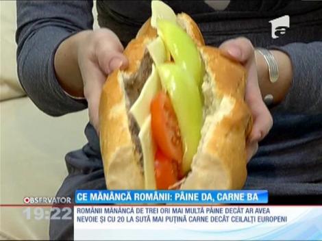 Românii mănâncă de 3 ori mai multă pâine decât au nevoie!