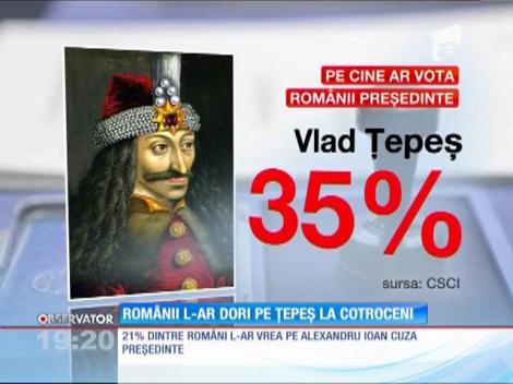 Vlad Ţepeş, candidatul preferat de români pentru postul de președinte