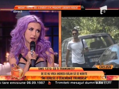 Andreea Bălan: ”Nu mă mărit pentru că se aruncă cu orez pe mine. Mă gândesc mai mult la un copil decât la căsătorie”