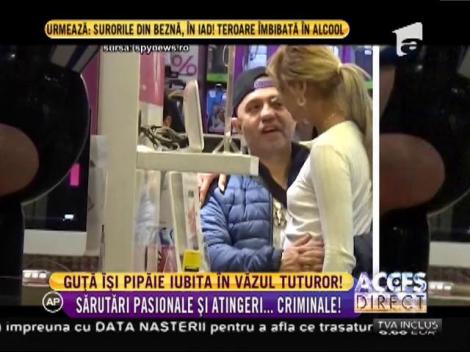 Nicolae Guță își pipăie noua iubită în văzul tuturor