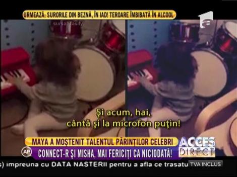Adorabil! Duet de zile mari între Connect-R şi micuța Maya, pe melodia ”Săniuța fuge”