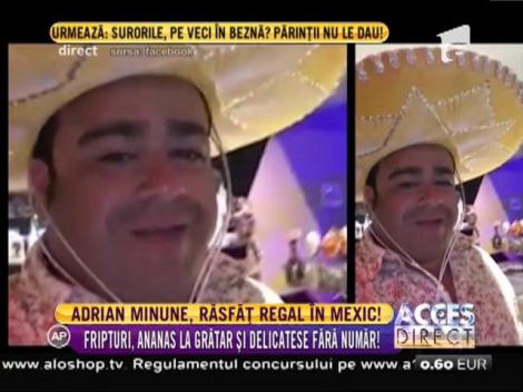Adrian Minune, răsfăț regal cu familia, în Mexic!