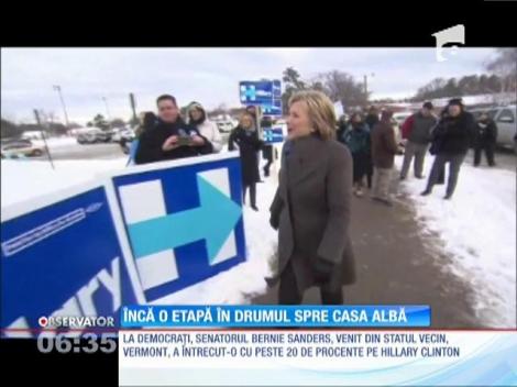 Încă o etapă în drumul spre Casa Albă. Bernie Sanders a învins-o pe Hillary Clinton