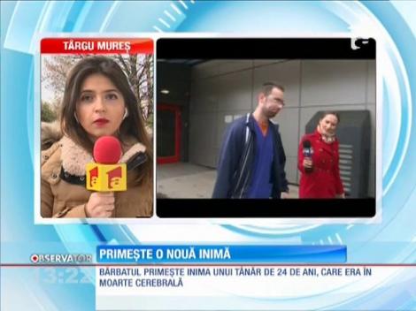Primul român care a primit o inimă artificială pe baterii primeşte inima unui tânăr aflat în moarte cerebrală