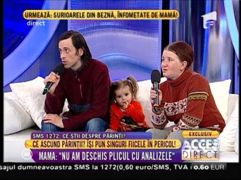 Părinţii fetițelor din beznă au primit rezultatele analizelor, dar nu știu să le citească!