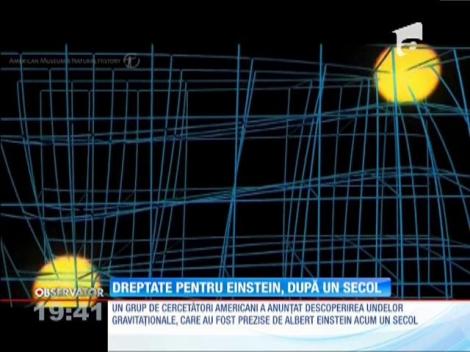 O teorie a lui Einstein, confirmată după un secol. Undele gravitaționale, observate în cadrul unui experiment