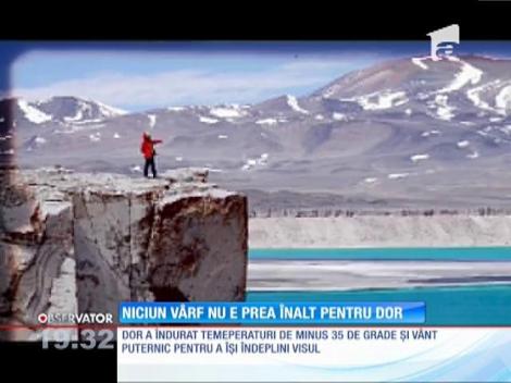 Alpinista Geta Popescu s-a întors în țară, după a cucerit cel mai înalt vârf din America de Sud