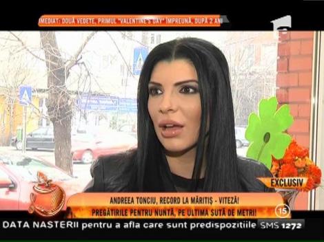 Andreea Tonciu, ultimele pregătiri pentru nuntă