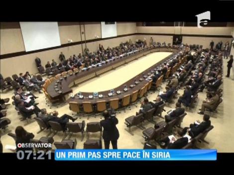 Un prim pas spre pace în Siria
