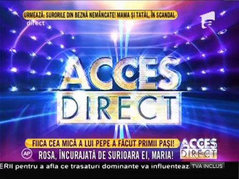 Bucurie enormă în casa juratului "Next Star"! Rosa, fetiţa cea mică a lui Pepe a făcut primii paşi