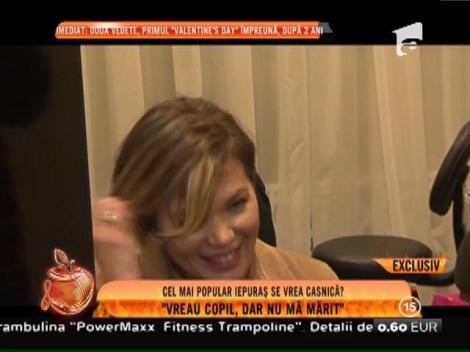 Gina Pistol: "Vreau copil, dar nu mă mărit"