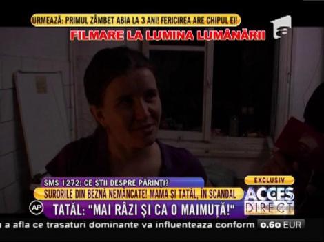Claudia, mama celor două surori din beznă, a gătit la lumina lumânării și s-a certat cu soțul!