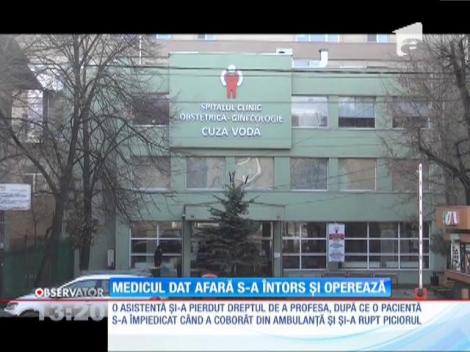 Medicul dat afară pe motiv că ar fi fost băut în spital s-a întors în sala de oprație