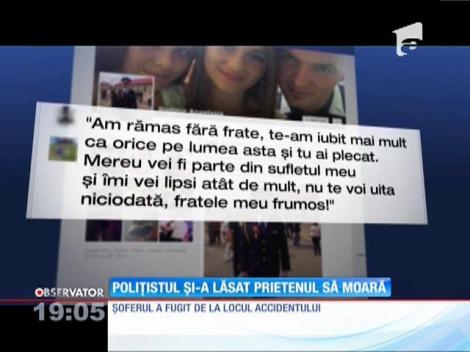 Un poliţist de frontieră şi-a lăsat prietenul să moară, după un accident rutier