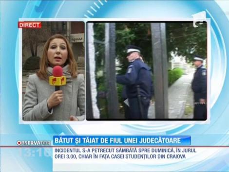 Un bărbat de 35 de ani a fost bătut de fiul unei judecătoare
