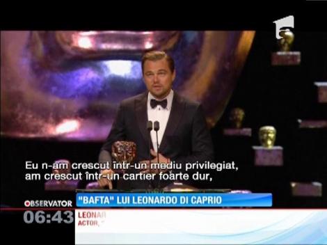 Leonardo Di Caprio a obţinut primul său premiu Bafta pentru rolul din "The Revenant"
