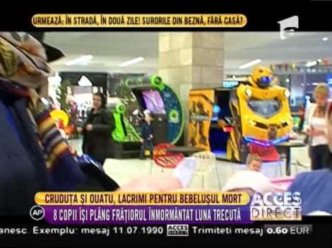 Daniela Crudu şi Cezar Ouatu, lacrimi pentru bebeluşul mort