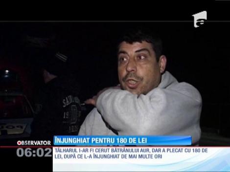 Un bătrân din Dâmboviţa a fost înjunghiat pentru 180 de lei