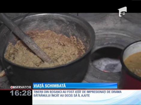 Gestul de milioane făcut de nişte tineri pentru un bătrân din Suceava