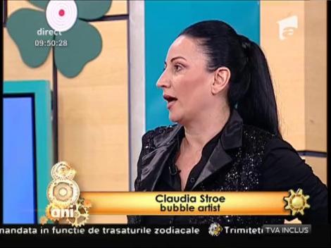 Claudia Stroe, spectacol de inedit cu baloane de săpun