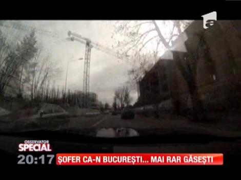 Șofer ca-n București... mai rar găsești! Octavia Geamănu te învață cum să conduci ca un mafiot!
