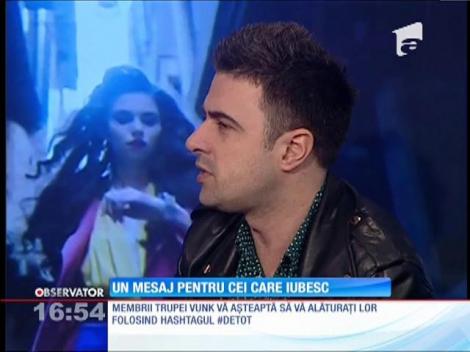 Trupa Vunk a lansat videoclipul piesei „Iubeşte-mă #detot": "Dragostea este a celor care o simt, nu a celor care îi judecă!"