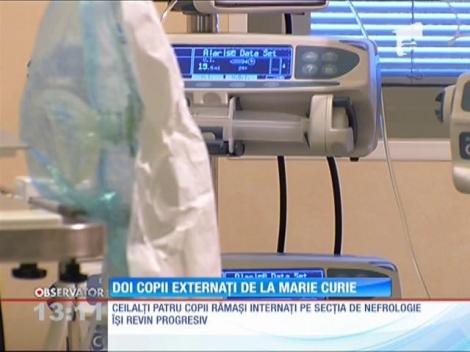 Doi copii externați de la spitalul Marie Curie
