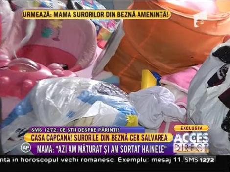 Mizeria şi gunoaiele din casa surioarelor din beznă i-au speriat până şi pe profesionişti!