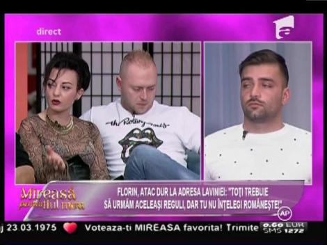 Războiul dintre Lavinia şi Florin a început de la primele lui clipe în competiţie!